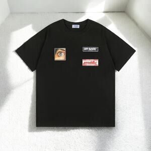 OFF-WHITE Crew neck, short sleeves Size L